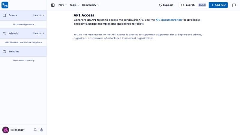 Api page