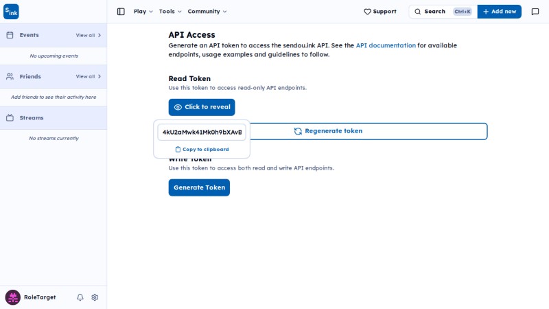 Api page