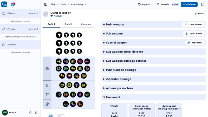 Analyzer page
