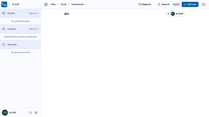 User art page