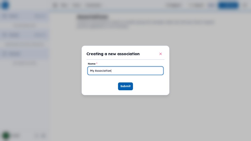 Associations page