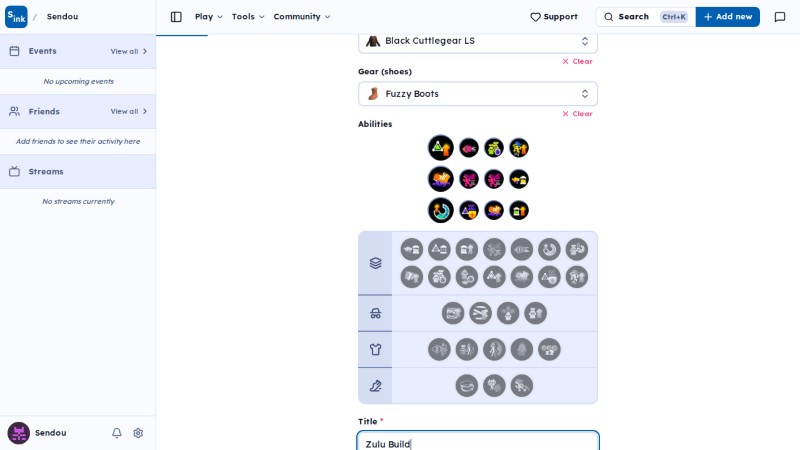 Build form page