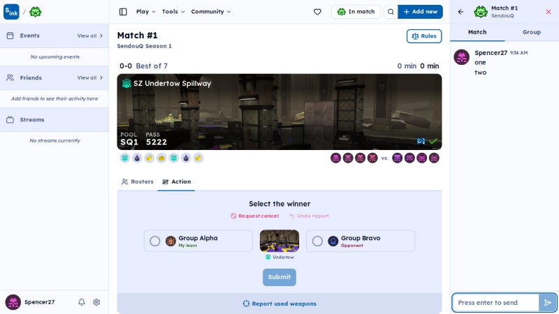 SendouQ match page