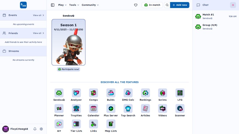 SendouQ match page
