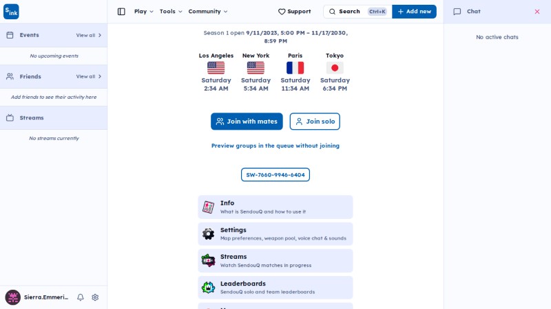 Chat sidebar