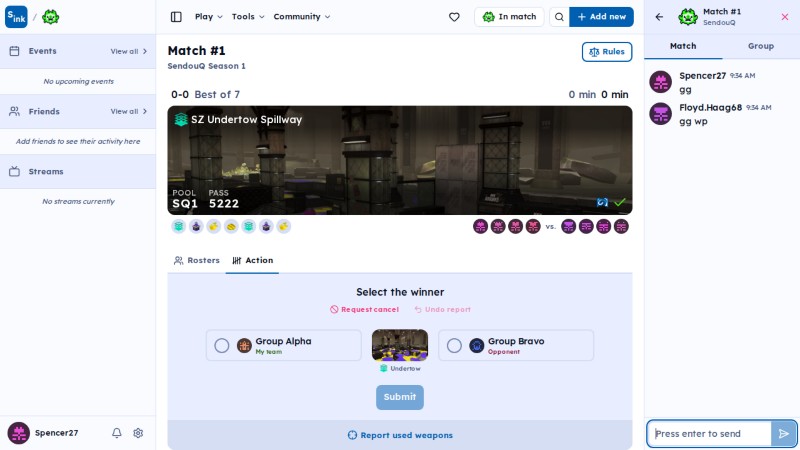 SendouQ match page