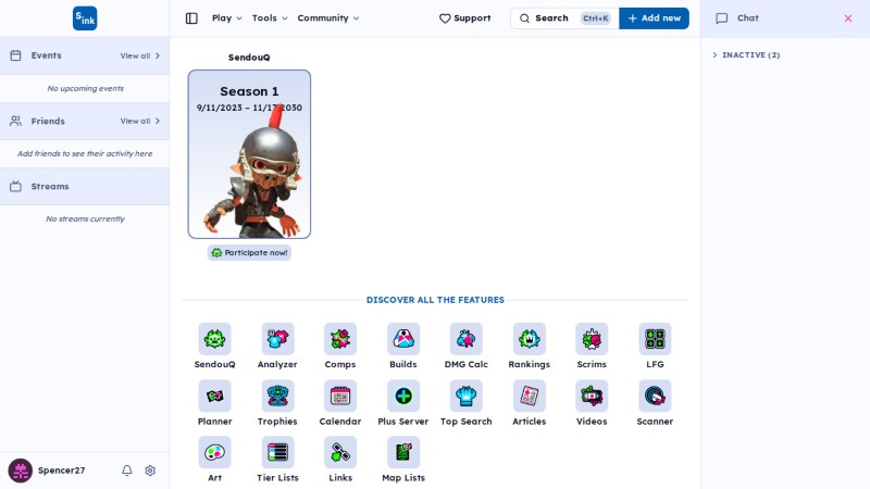Chat sidebar
