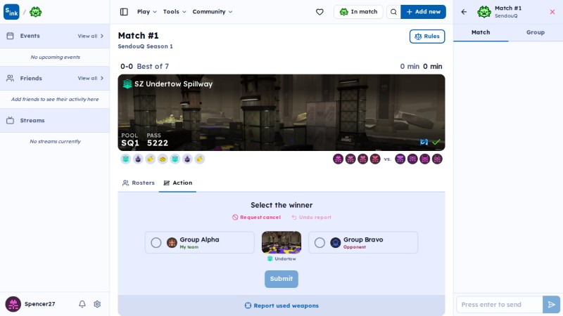 SendouQ match page