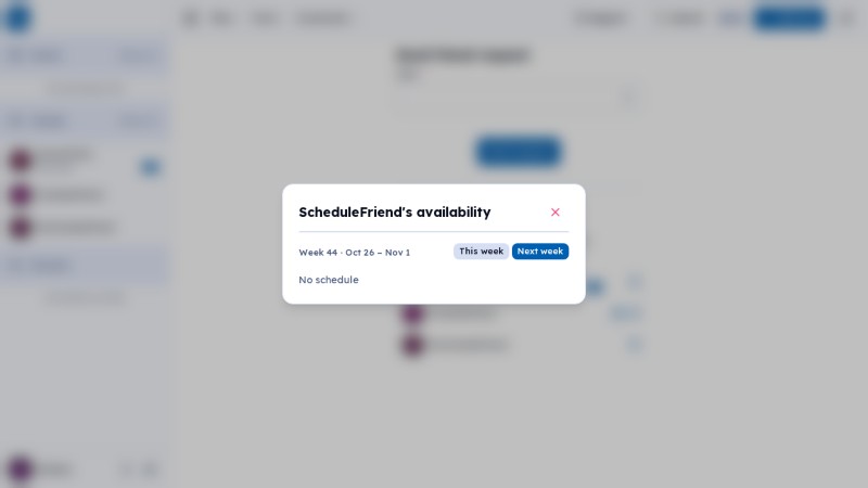 Friends page