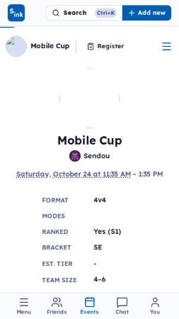 Mobile nav