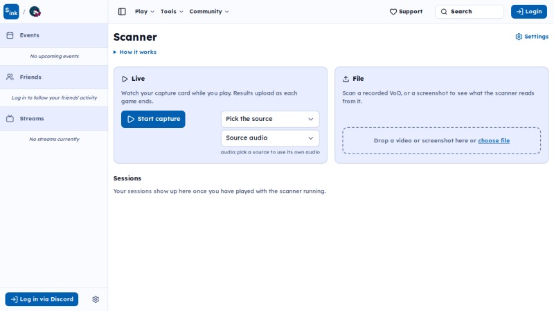 Scanner page