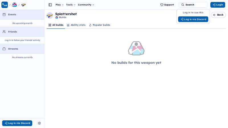 Log in popover