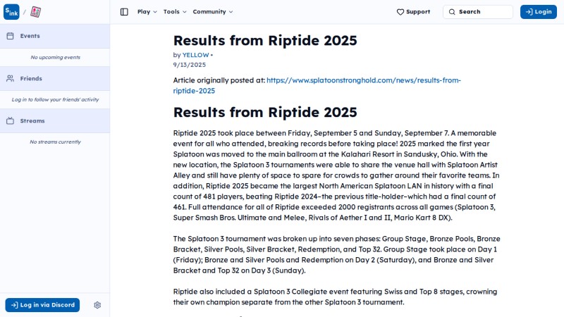Article page