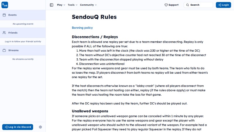 Q rules page