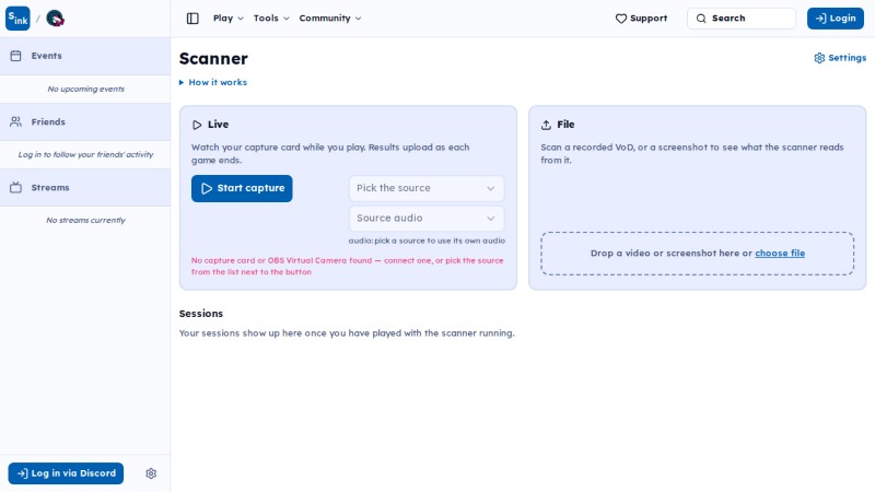 Scanner page