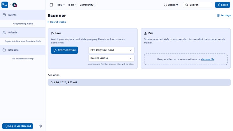 Scanner page