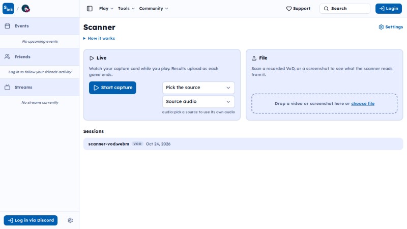 Scanner page