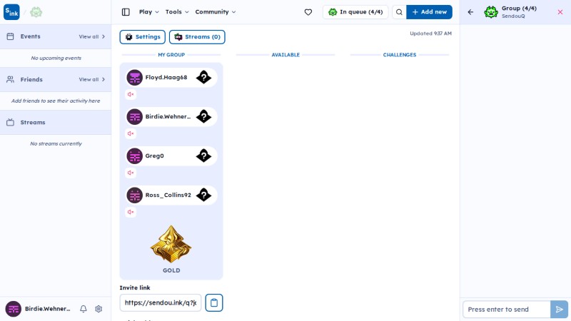 SendouQ page