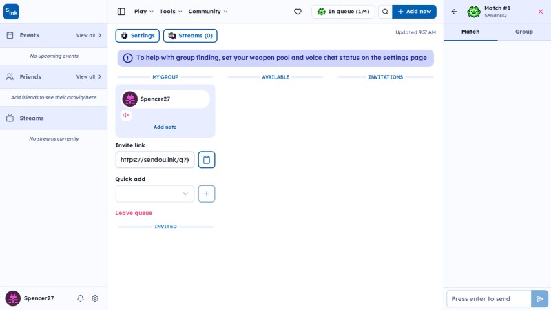 SendouQ match page