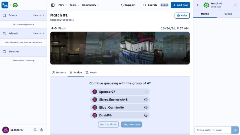 SendouQ match page