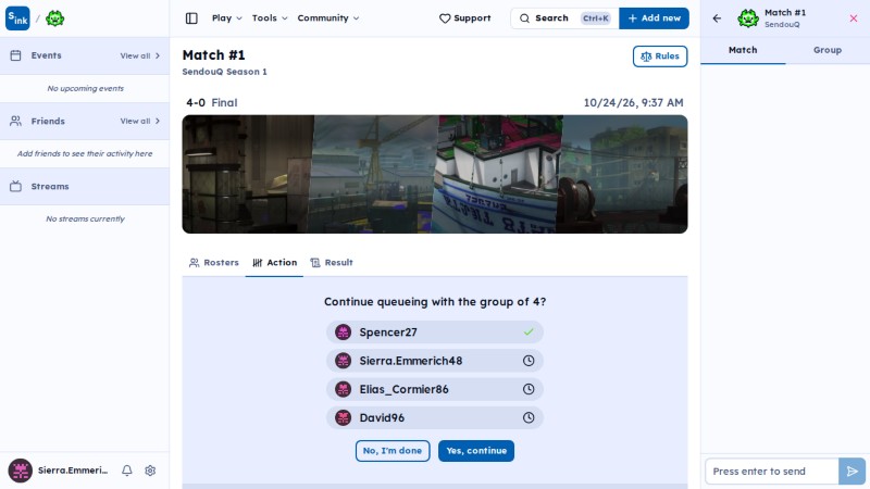 SendouQ match page