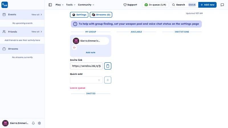 SendouQ page