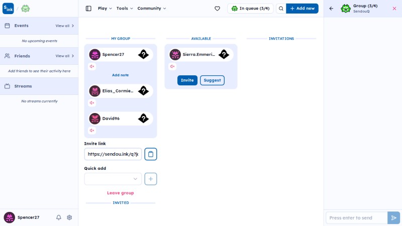 SendouQ page