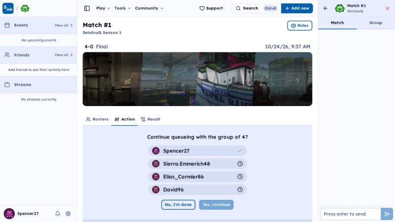 SendouQ match page