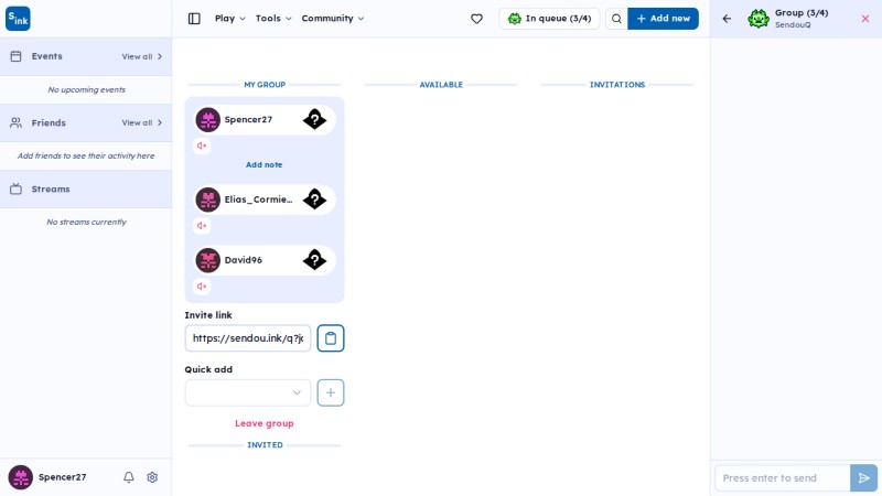 SendouQ page