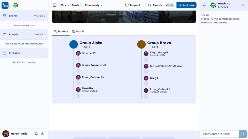 SendouQ match page