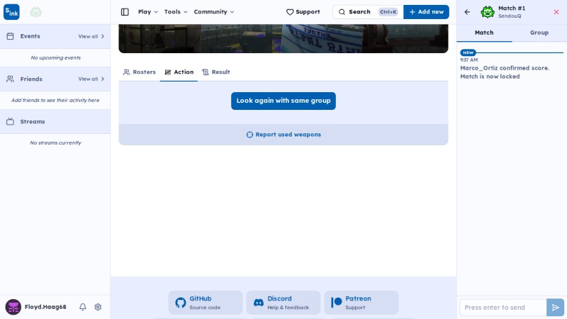 SendouQ match page
