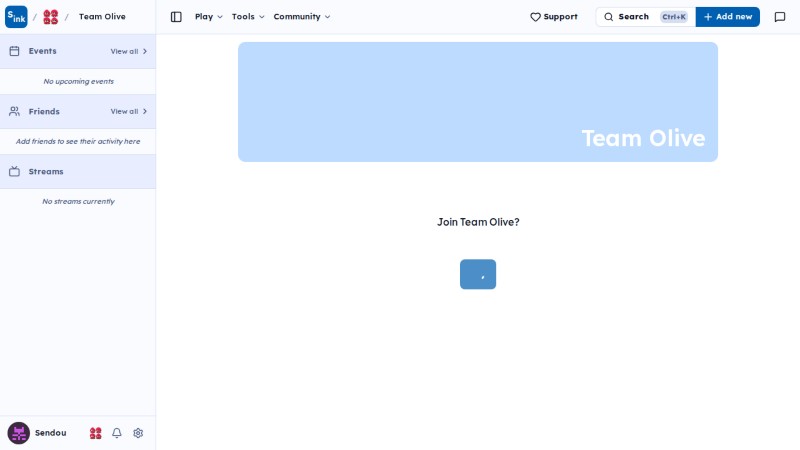 Join team page
