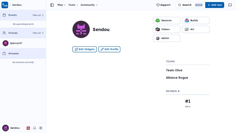 User page