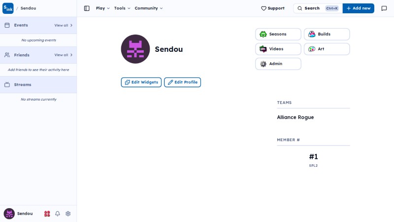 User page