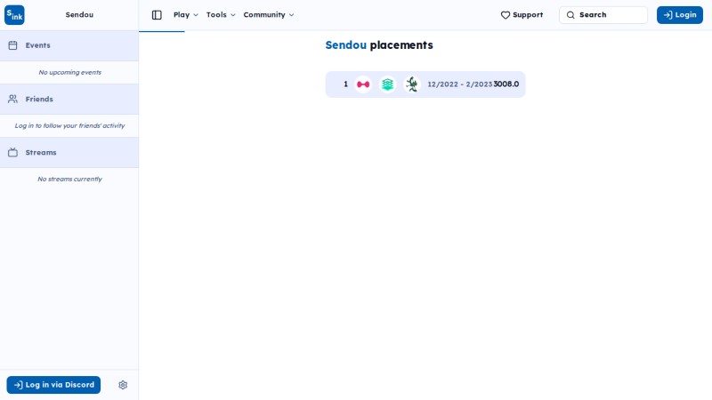 Top search player page
