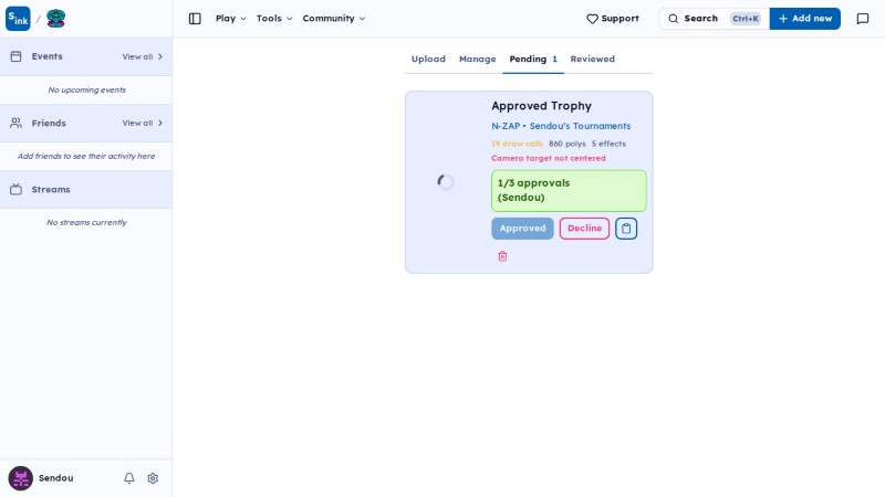 Notification popover