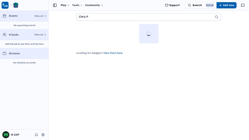 Trophies page