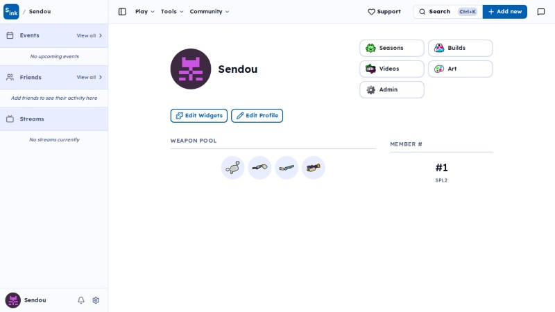 User page
