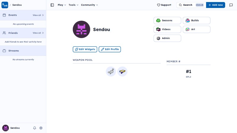 User page