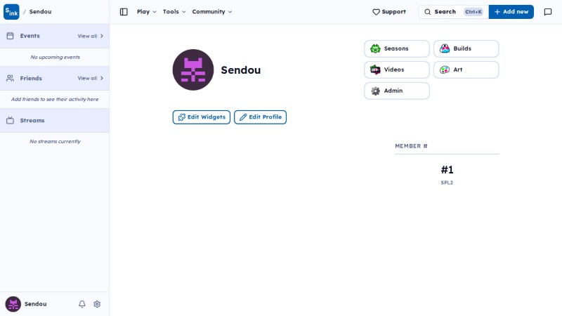 User page