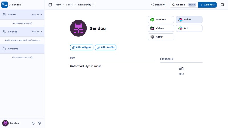 User page