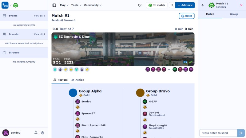SendouQ match page
