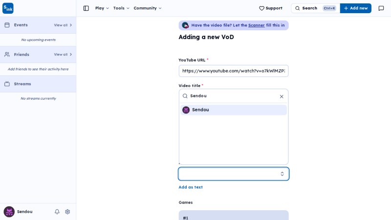New vod page